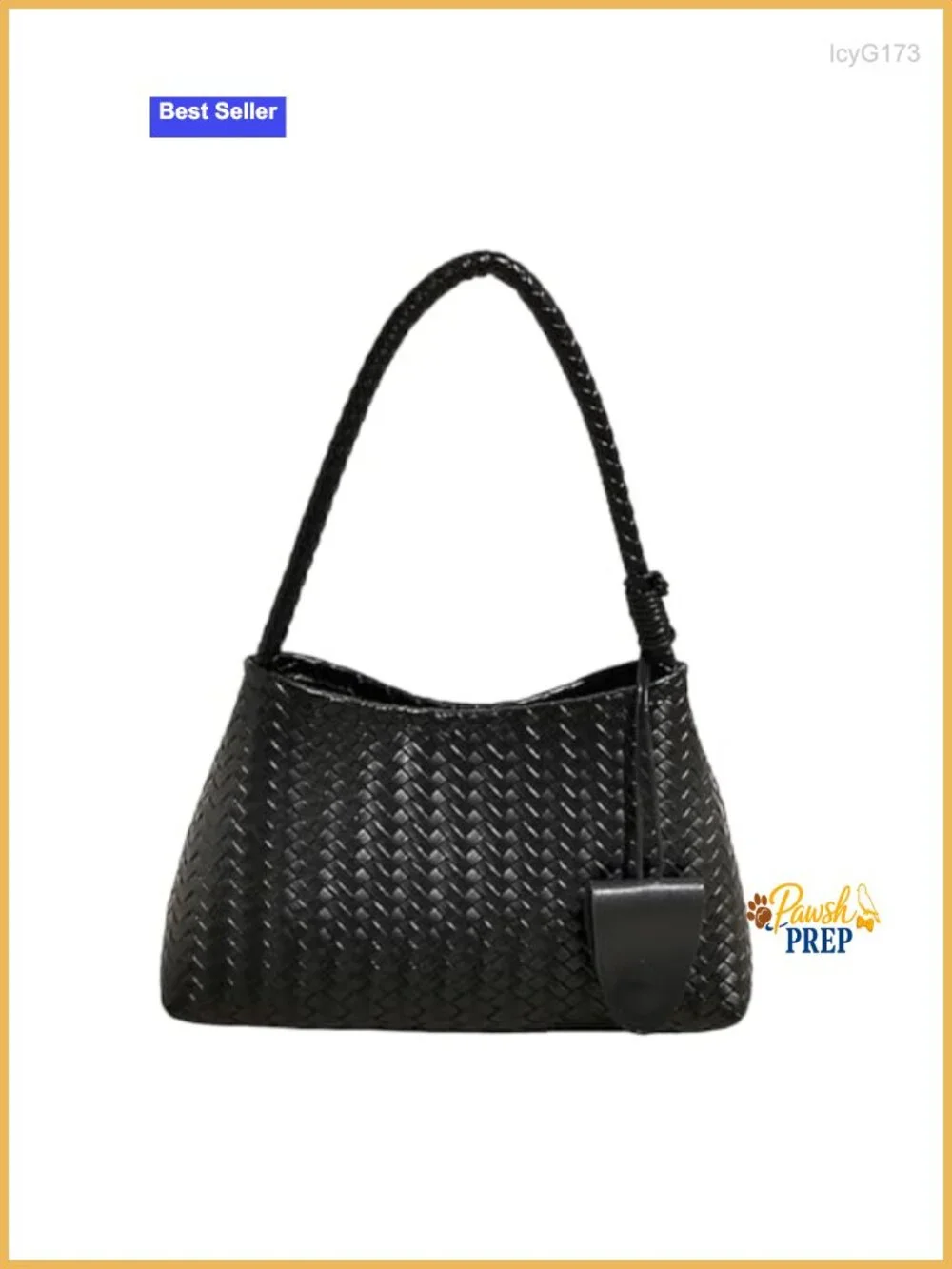 Woven Hobo Bag for Women Faux Leather Shoulder Bag Trendy Underarm Purse